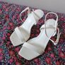 White high heeled sandals Image 2