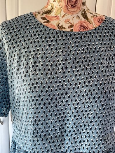 dress Bnwt short sleeved blue summer dress ichi clothing small 10
