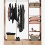 Wardrobe ELLESTED 144x200 3 door 2 drawer l. oak colour Image 2