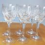 Vintage Bohemia Crystal Wine Glasses Image 2