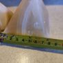 Lovely Set Of 2  Alabaster Pyramids As Paperweight Or Decorative Ornament. Image 5