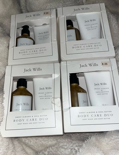 Jack Wills Sweet Almond & Shea Butter Body Care Duo Body Wash and Body Butter