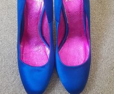 FAITH Royal Blue Shoes Size 4