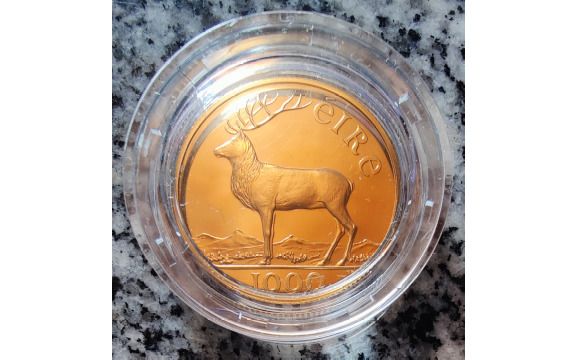 Ireland 50 ECU Gold (.917) Proof Coin 1990 - EEC Council Meeting in Dublin - NO CASE