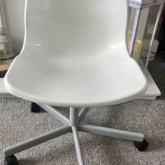 White plastic office chair