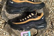 Nike Air Max 95 Black Suede Navy Denim