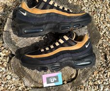 Nike Air Max 95 Black Suede Navy Denim