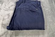 Hugo Boss Mens Schino Slim Trousers W38 L30 Navy Blue Cotton Slim Fit