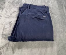 Hugo Boss Mens Schino Slim Trousers W38 L30 Navy Blue Cotton Slim Fit