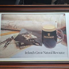Vintage framed Guinness Advertising Print