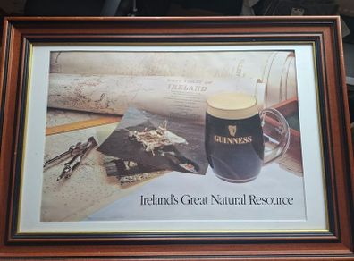 Vintage framed Guinness Advertising Print