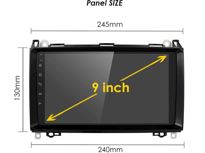 Android 10 2 Din 8'' Car Radio for Mercedes Benz B200 Sprinter W906 W639 AB Class W169 W245 Viano Vito Radio GPS Navi