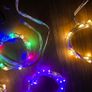 Fairy lights - USB connection - 2x warm white, purple, RGB Image 2