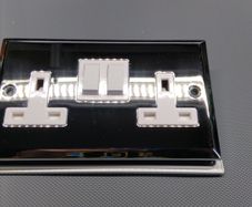 Twin socket (Chrome plated)