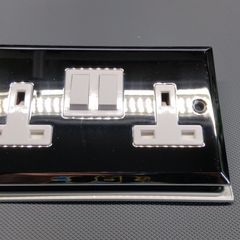Twin socket (Chrome plated)