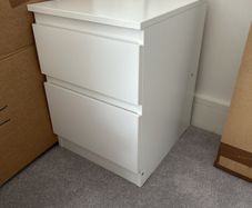 beside locker ikea malm pair