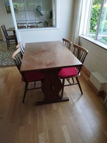 Table and four chairs
