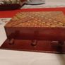 Yosegi letter rack ,wall mounted, marquetry, wooden letter rack Image 3