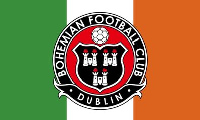 Bohemians Irish football club flag 5ft x 3ft.