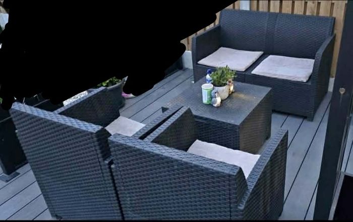 Garden rattan-effect Set