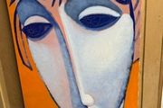 Paul Kerr, The Sad King  Acrylic on Canvas , 2001