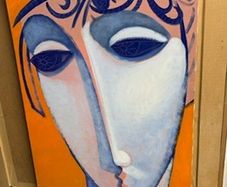 Paul Kerr, The Sad King  Acrylic on Canvas , 2001