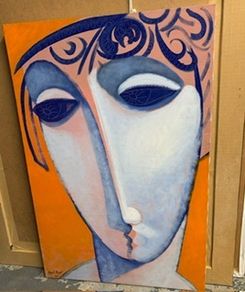 Paul Kerr, The Sad King  Acrylic on Canvas , 2001