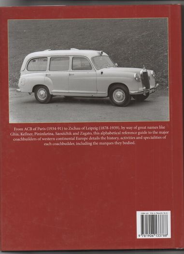 A-Z European Coachbuilders 1919-2000 by James Taylor