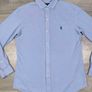 Polo Ralph Lauren Knit Oxford Shirt Mens Large Slim Fit Image 2