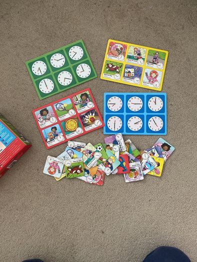 Educational Board Game Tell the Time