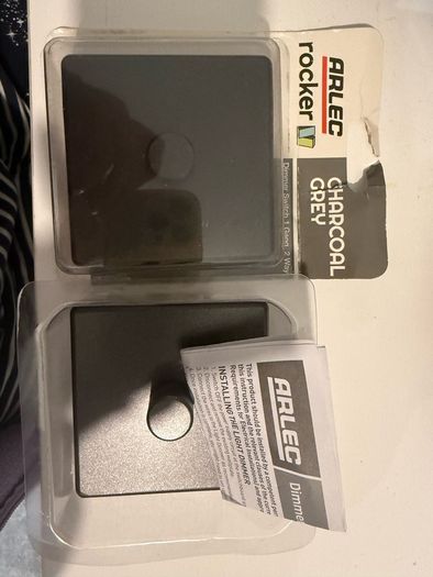 arlec dimmer switch 1 gang 2 way charcoal grey