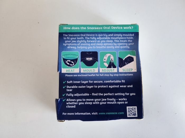Oral device snoreeze Loud snoring & sleep apnoea