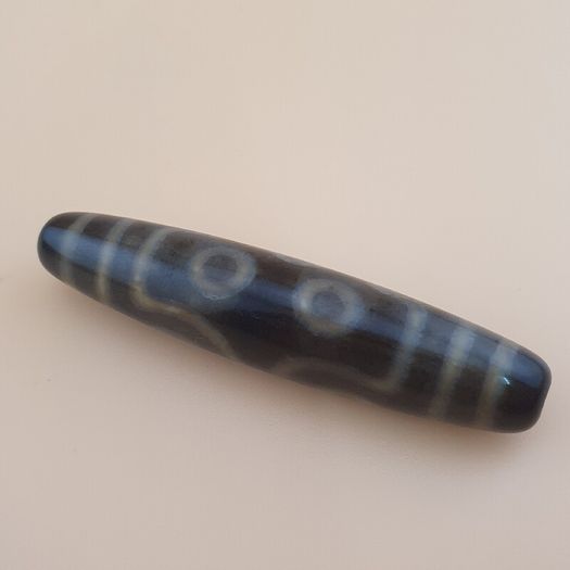 Vintage Himalayan Tibetan 7 Eyes Agate Dzi Bead Amulet