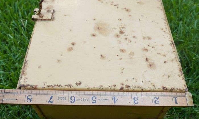 Vintage Militaria  Metal  Case