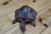 hand crafted wooden turtle