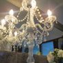 5 arms candelabra shabby chic lamp Image 9