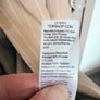 New Topshop double breasted wool mix coat in oatmeal with a white stripe Image 10