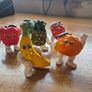 Tiny Fruit People Rare Find Vintage 6x Ceramic Figurines Image 2