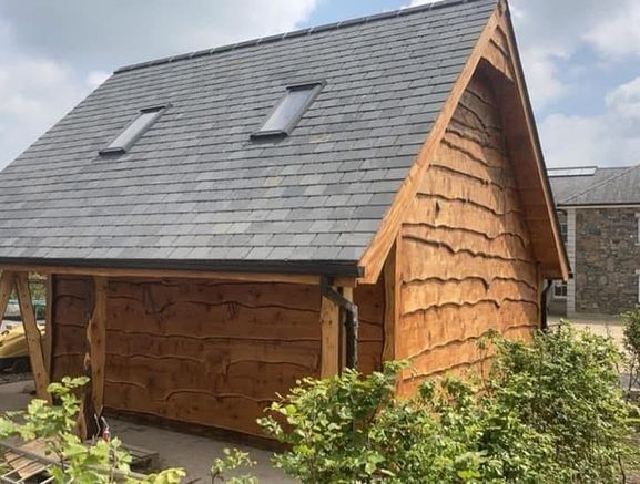 Log cabins/ car port