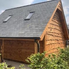 Log cabins/ car port