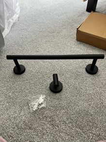 Hand towel holder Black