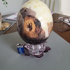 Ostrich egg hand painted