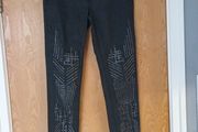 River  Island  (Original Design) Black Coated  Jeans. S.14R.