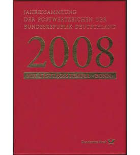 2008 Bundes Republic Deutschland (Germany) Federal Annual Stamp EFT Collection 2008. Includes 49 images of contents