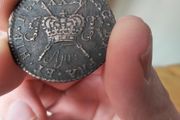 April 1690 Gunmoney Halfcrown Full Hair