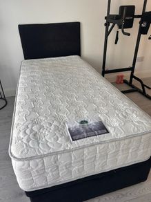 Single bed with mattress