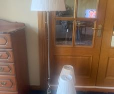 Floor Lamp and 2 table lamps