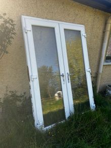 PVC double doors