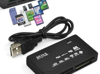 Memory Card Reader All in One USB Adapter SD SDHC Micro M2 MMC XD CF MS