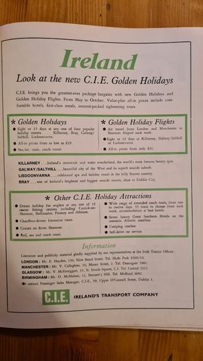 1966 See Ireland Adevrtising Tourist Book. The Scenic, Cultural And History. First Edition. Large Volume Book In Very Good Condition.